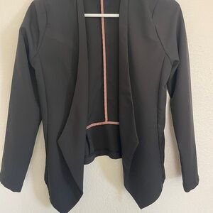Women's Black Open Front Jacket size small